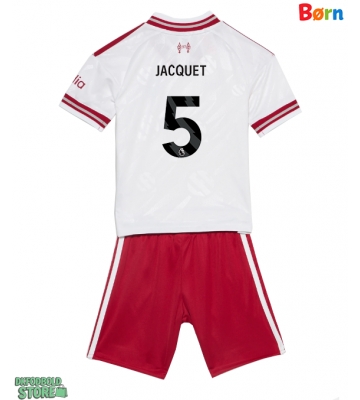 Liverpool Jeremy Jacquet #5 Replika Babytøj Udebanesæt Børn 2026-27 Kortærmet (+ Korte bukser)